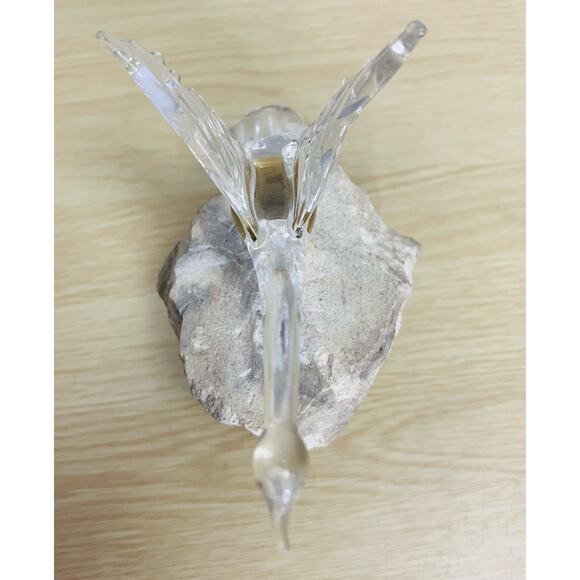 Vintage Crystal & Rock Len Chodirker Canadian Artist Paperweight MCM Decor - Picture 8 of 10